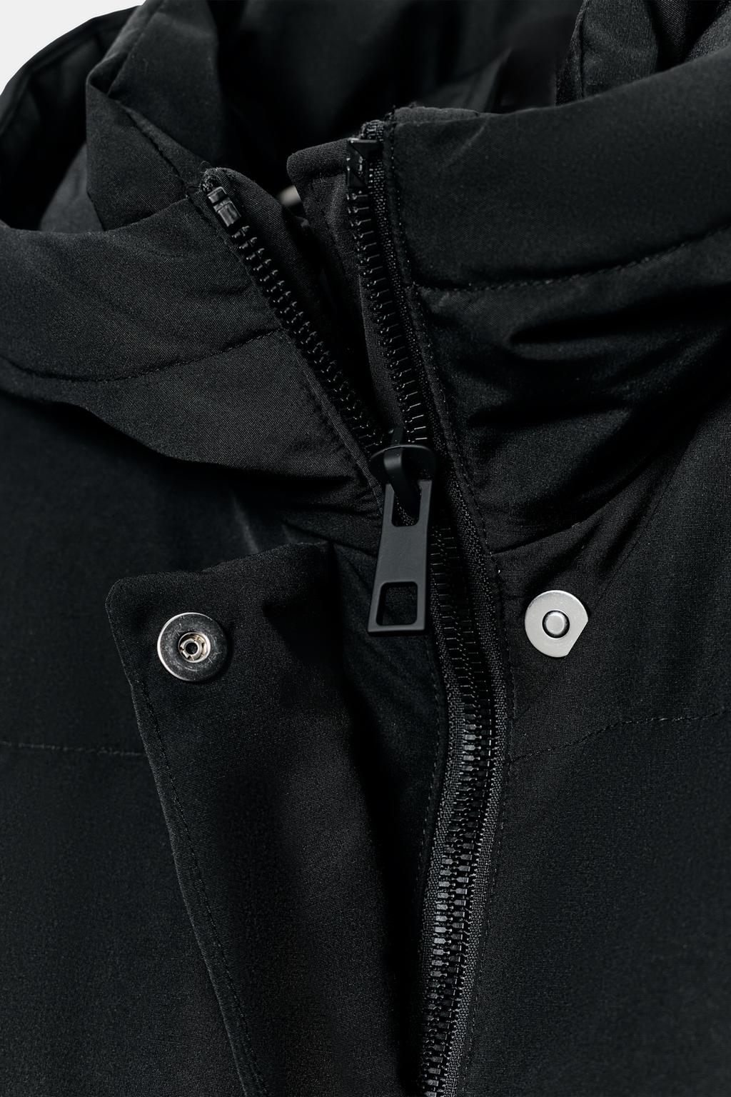 ДЛИННЫЙ ПУХОВИК С КАПЮШОНОМ WATER REPELLENT WINDPROOF