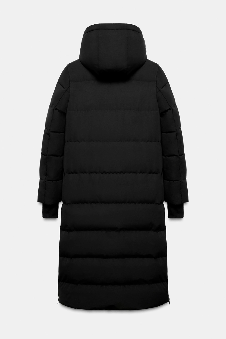 ДЛИННЫЙ ПУХОВИК С КАПЮШОНОМ WATER REPELLENT WINDPROOF