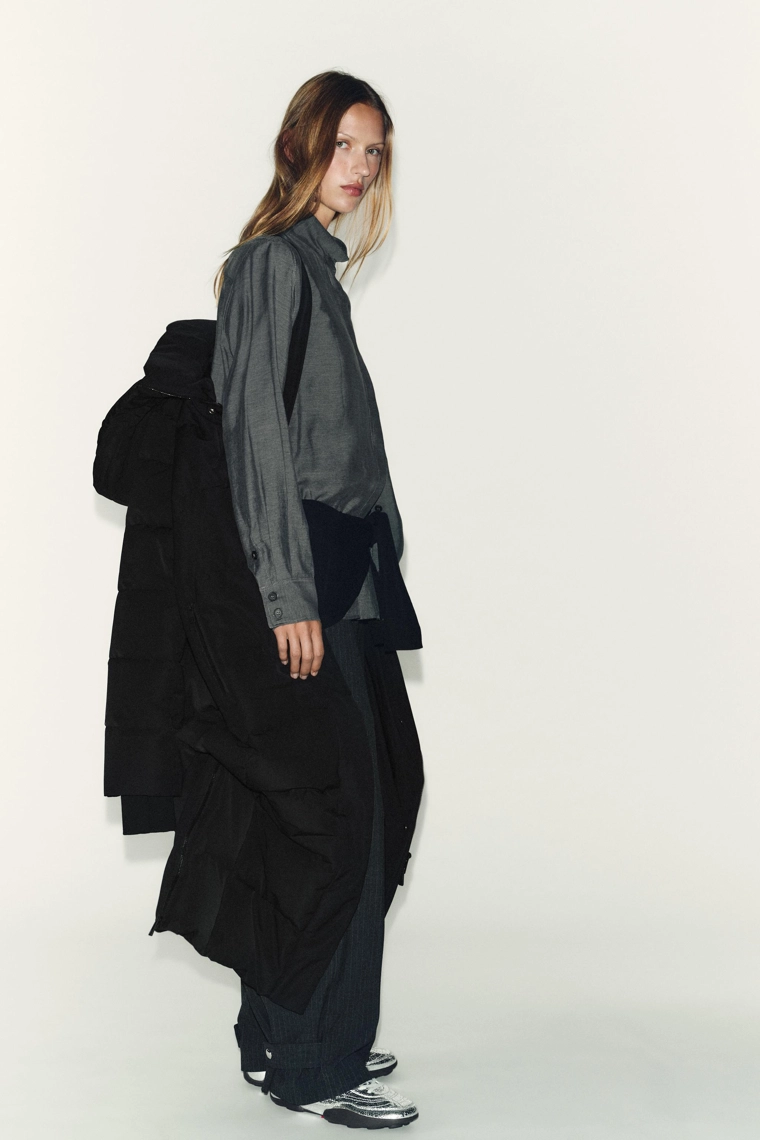 ДЛИННЫЙ ПУХОВИК С КАПЮШОНОМ WATER REPELLENT WINDPROOF