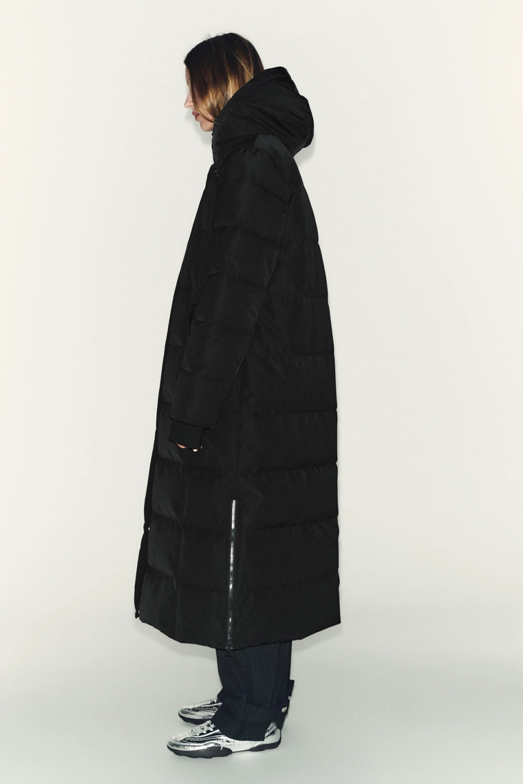 ДЛИННЫЙ ПУХОВИК С КАПЮШОНОМ WATER REPELLENT WINDPROOF