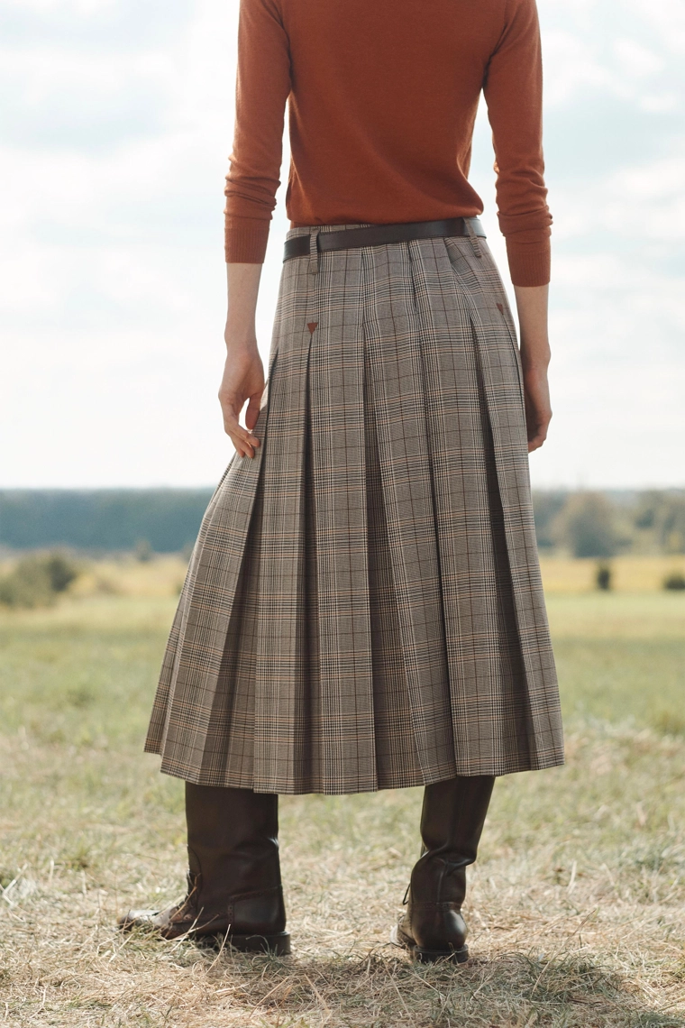 Юбка клетчатая плиссированная limited edition