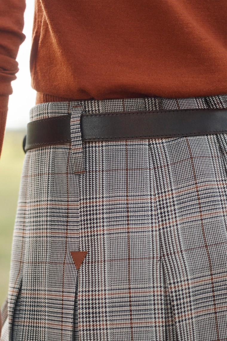 Юбка клетчатая плиссированная limited edition