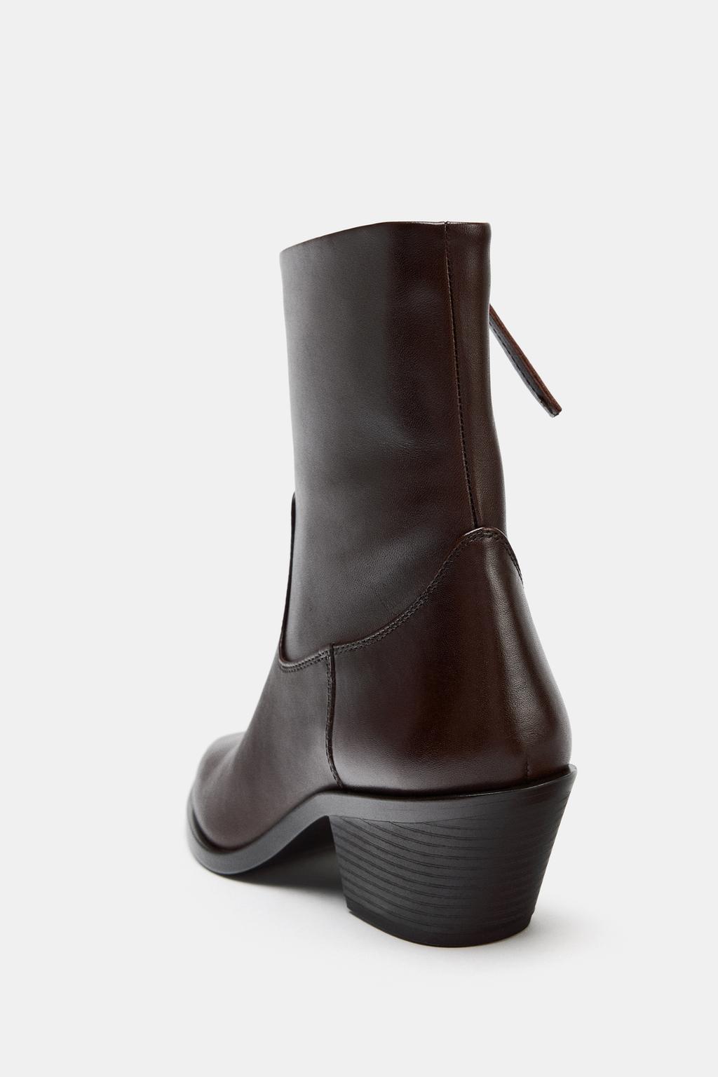 КОЖАНЫЕ БОТИЛЬОНЫ В КОВБОЙСКОМ СТИЛЕ