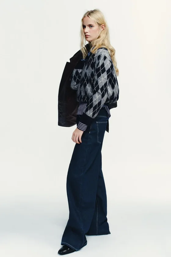 ДЖИНСЫ TRF EXTRA WIDE LEG С ВЫСОКОЙ ПОСАДКОЙ