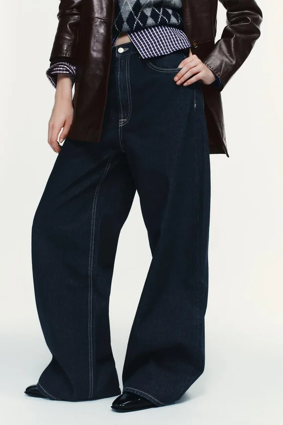 ДЖИНСЫ TRF EXTRA WIDE LEG С ВЫСОКОЙ ПОСАДКОЙ