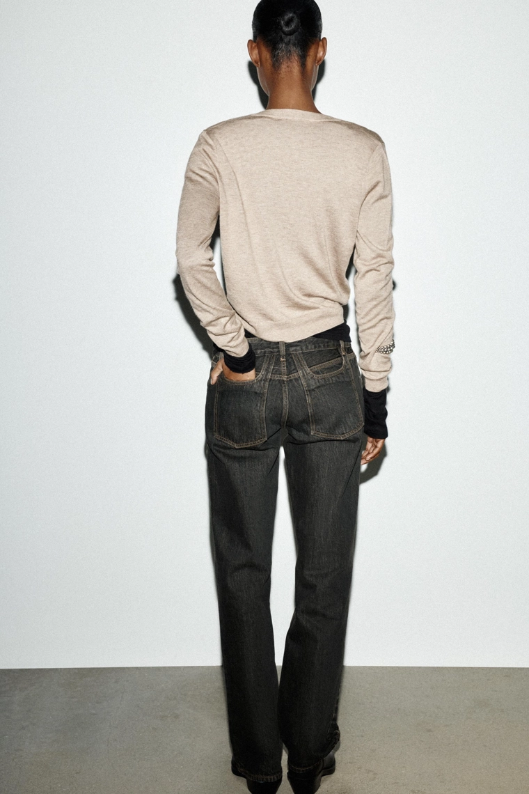 КАРДИГАН ИЗ ШЕРСТИ С ДЛИННЫМИ РУКАВАМИ