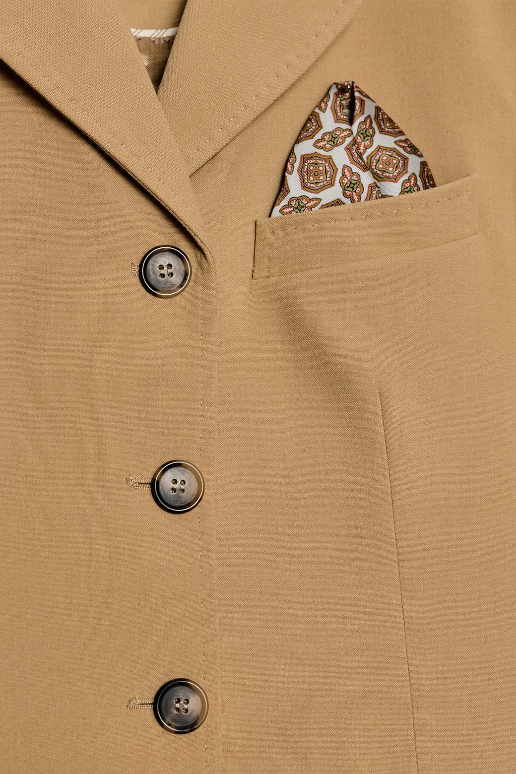 БЛЕЙЗЕР ПРИТАЛЕННОГО КРОЯ С ПЛАТКОМ — ZW COLLECTION