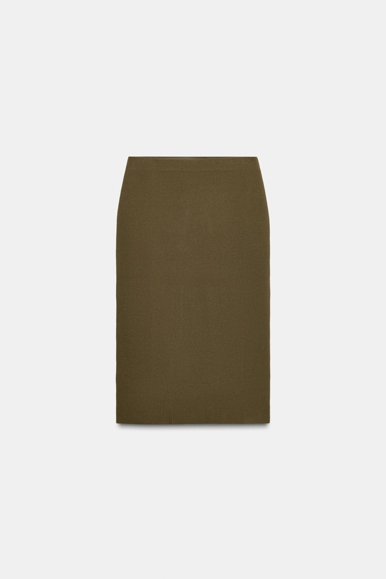 ТРИКОТАЖНАЯ ЮБКА-КАРАНДАШ МИДИ