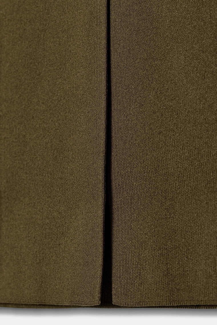 ТРИКОТАЖНАЯ ЮБКА-КАРАНДАШ МИДИ