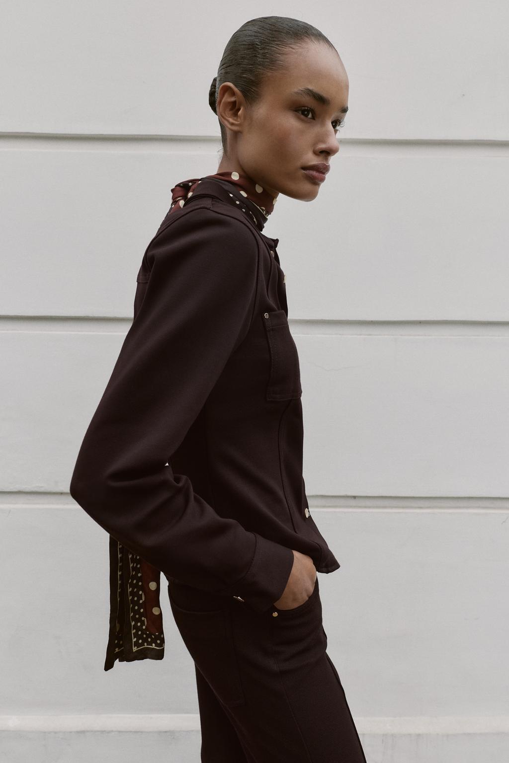 ПРИТАЛЕННАЯ РУБАШКА ИЗ КРЕПА