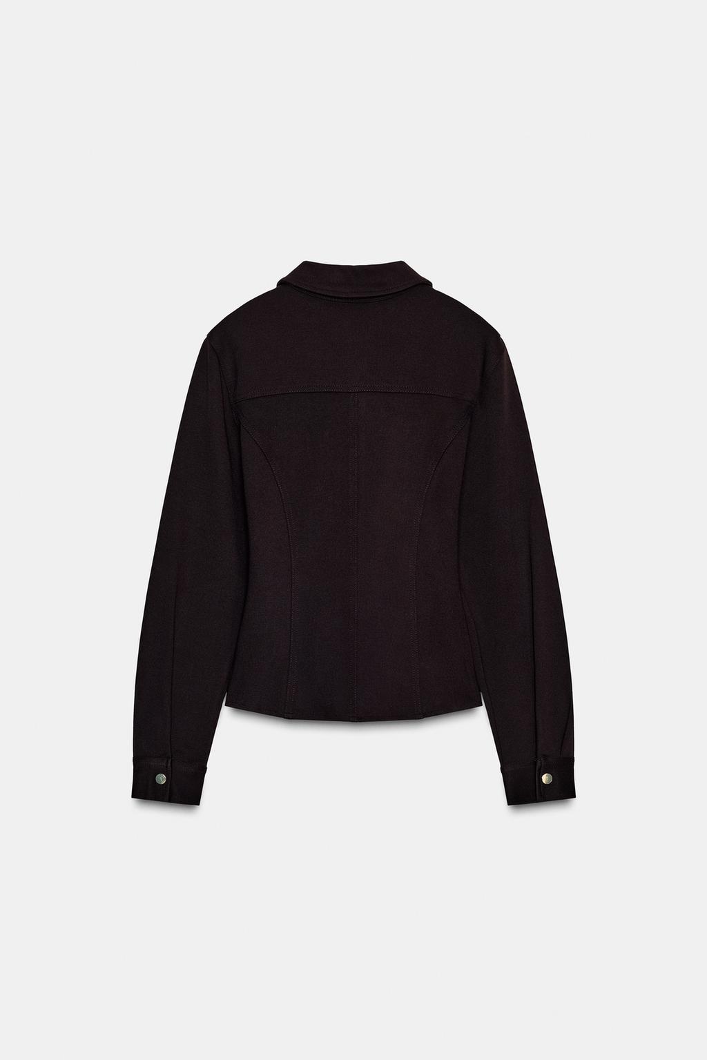 ПРИТАЛЕННАЯ РУБАШКА ИЗ КРЕПА