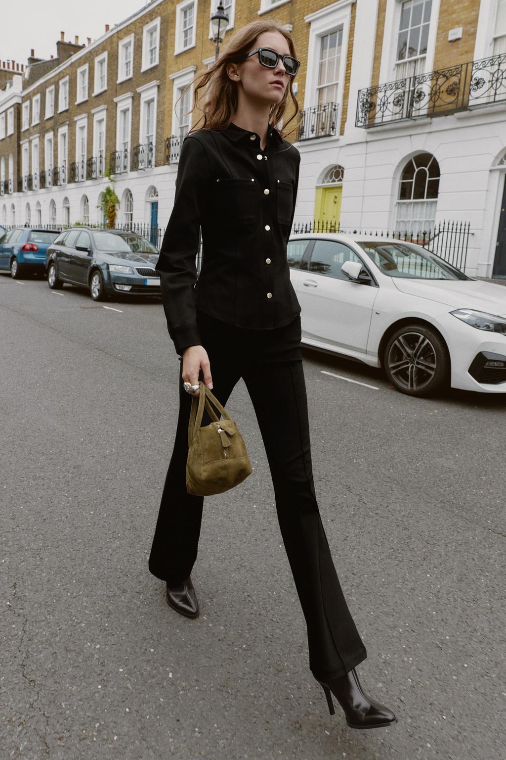 ПРИТАЛЕННАЯ РУБАШКА ИЗ КРЕПА