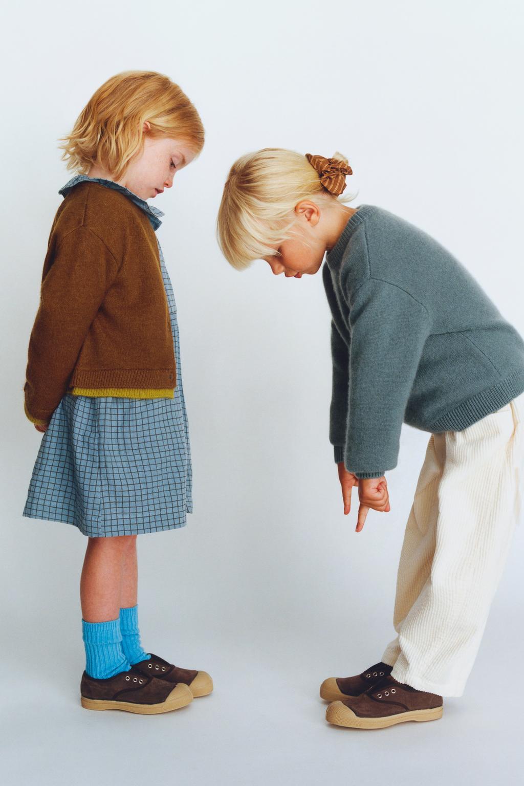 ПЛАТЬЕ В КЛЕТКУ ИЗ РЕЛЬЕФНОЙ ТКАНИ BENSIMON ® X ZARA