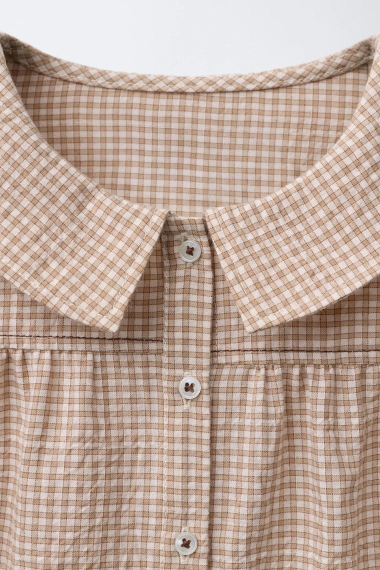 РУБАШКА С БОЛЬШИМ ОТЛОЖНЫМ ВОРОТНИКОМ И ВЫШИВКОЙ — BENSIMON ® X ZARA