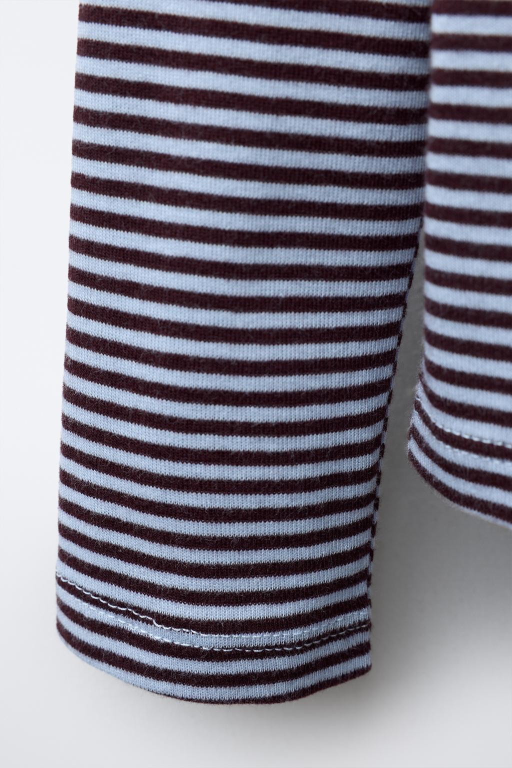 ЛОНГСЛИВ В ПОЛОСКУ С ВОРОТНИКОМ-СТОЙКОЙ BENSIMON ® X ZARA