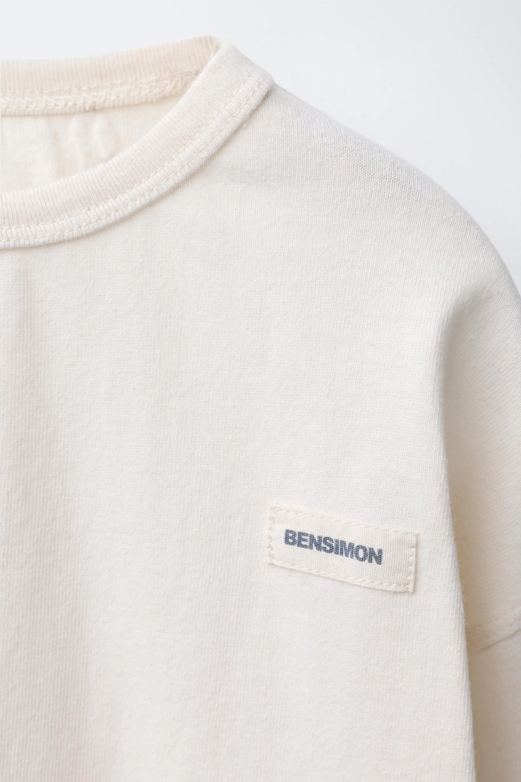 ФУТБОЛКА С ЭТИКЕТКОЙ BENSIMON ® X ZARA