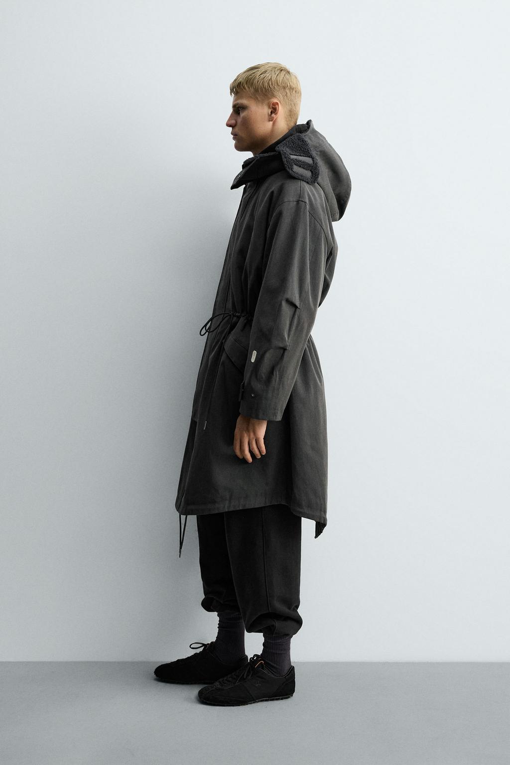 Парка с капюшоном oversized fit hoodie x sr_a