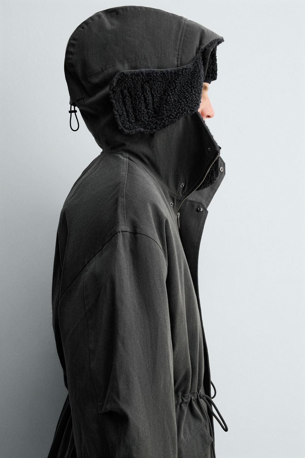 Парка с капюшоном oversized fit hoodie x sr_a