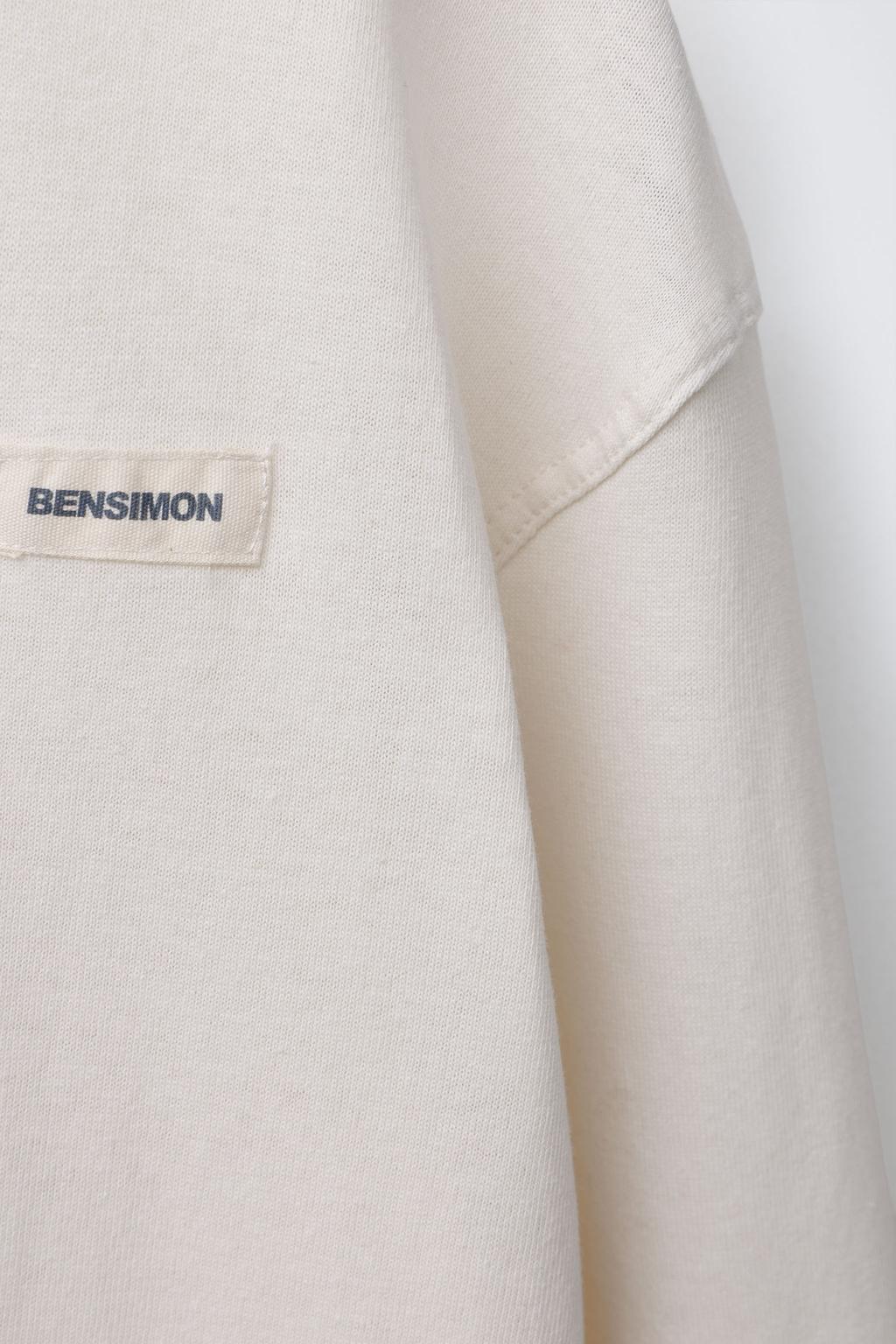 ФУТБОЛКА С ЭТИКЕТКОЙ BENSIMON ® X ZARA