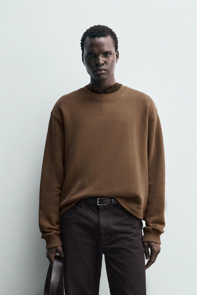 ТОЛСТОВКА CREW NECK С ЛЕНТАМИ