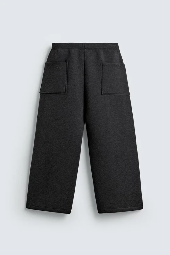 БРЮКИ WIDE FIT С ЭФФЕКТОМ НЕОПРЕНА