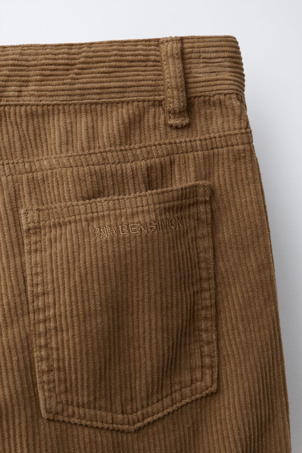 ВЕЛЬВЕТОВЫЕ БРЮКИ STRAIGHT FIT BENSIMON ® X ZARA  