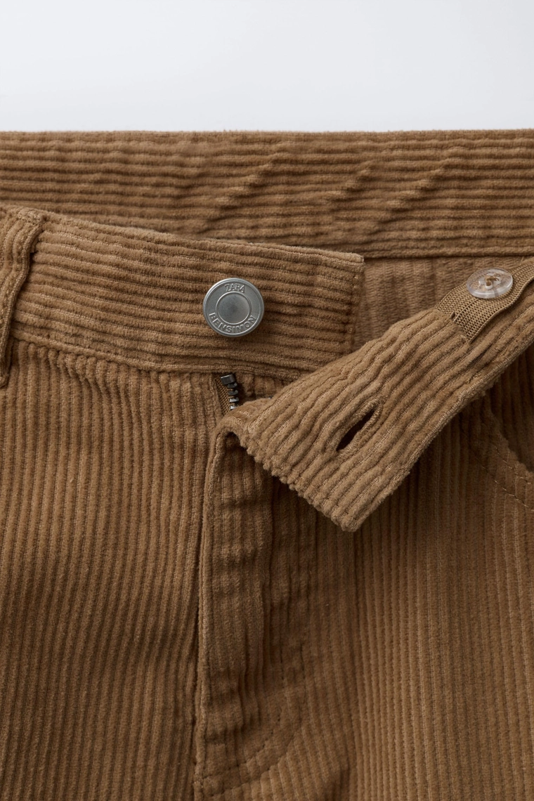 Прямые бархатные брюки bensimon ® x zara