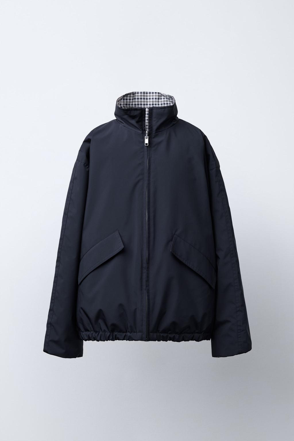 ДВУСТОРОННЯЯ КУРТКА WATER REPELLENT В КЛЕТКУ BENSIMON ® X ZARA 