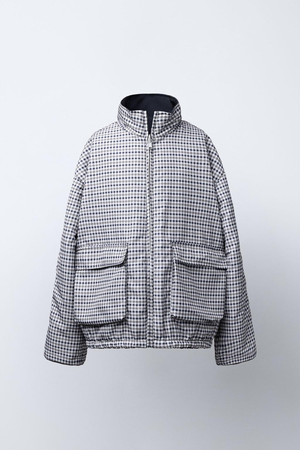 ДВУСТОРОННЯЯ КУРТКА WATER REPELLENT В КЛЕТКУ BENSIMON ® X ZARA 
