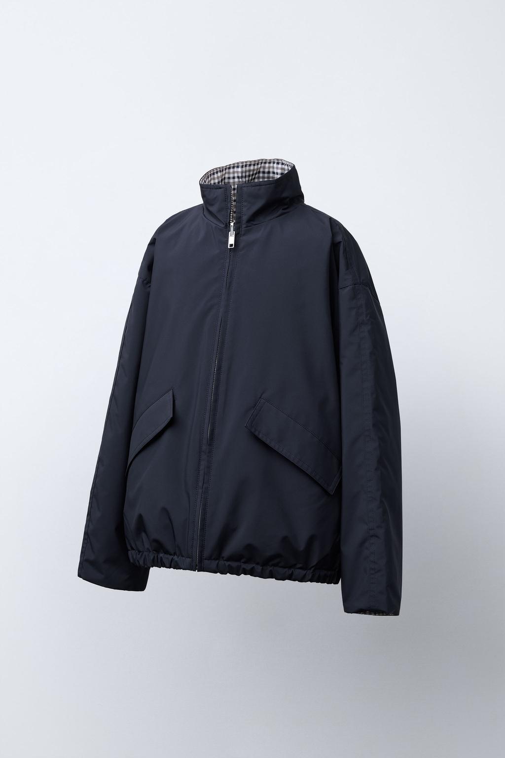 ДВУСТОРОННЯЯ КУРТКА WATER REPELLENT В КЛЕТКУ BENSIMON ® X ZARA 