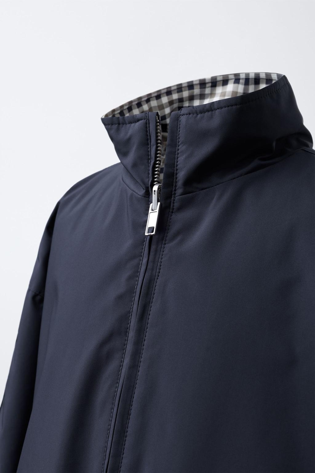 ДВУСТОРОННЯЯ КУРТКА WATER REPELLENT В КЛЕТКУ BENSIMON ® X ZARA 