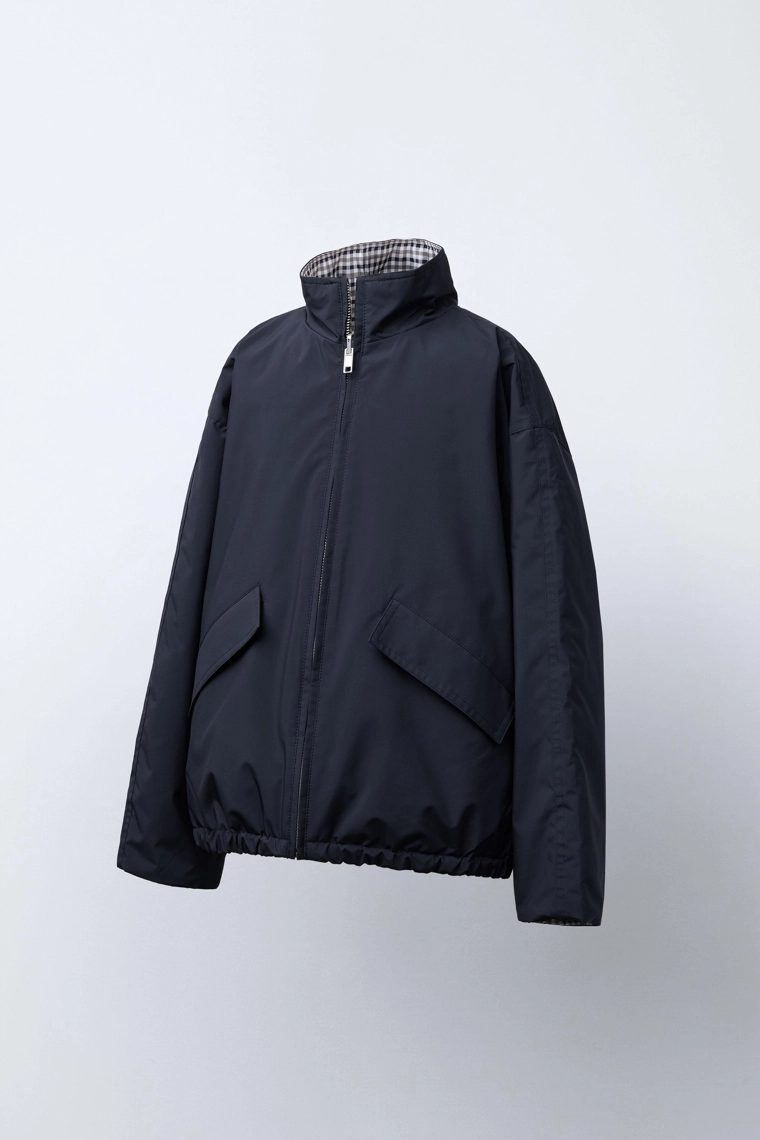 ДВУСТОРОННЯЯ КУРТКА WATER REPELLENT В КЛЕТКУ BENSIMON ® X ZARA 