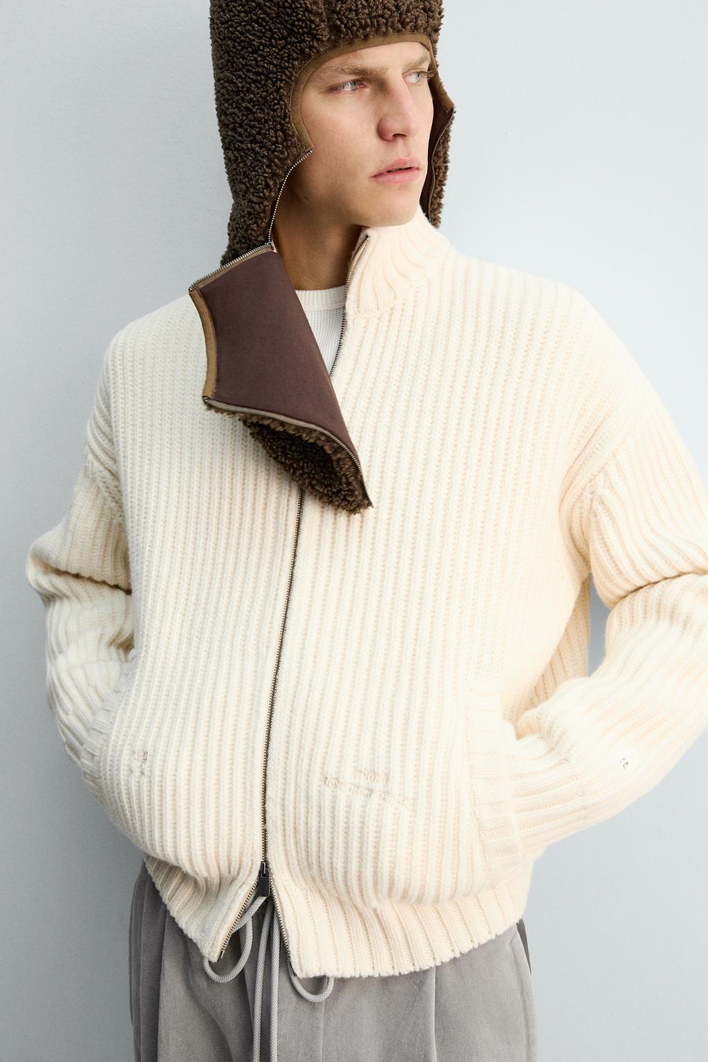 Кардиган из вязанного трикотажа purl knit x sr_a