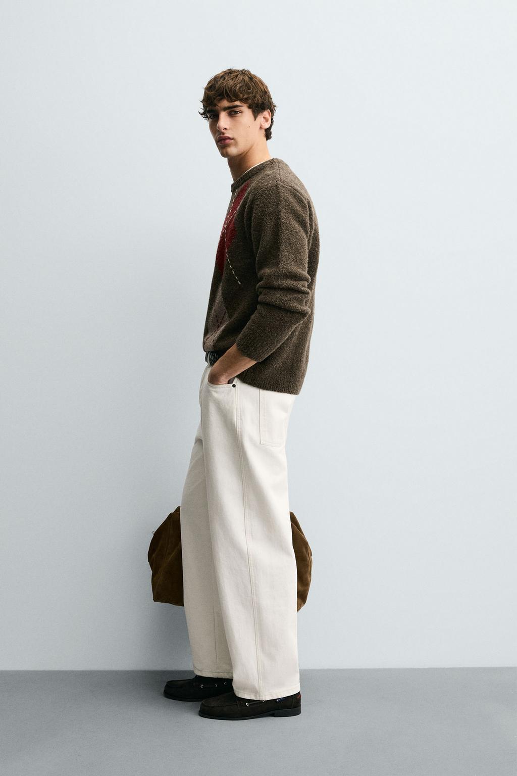 ЖАККАРДОВЫЙ СВИТЕР С РОМБАМИ