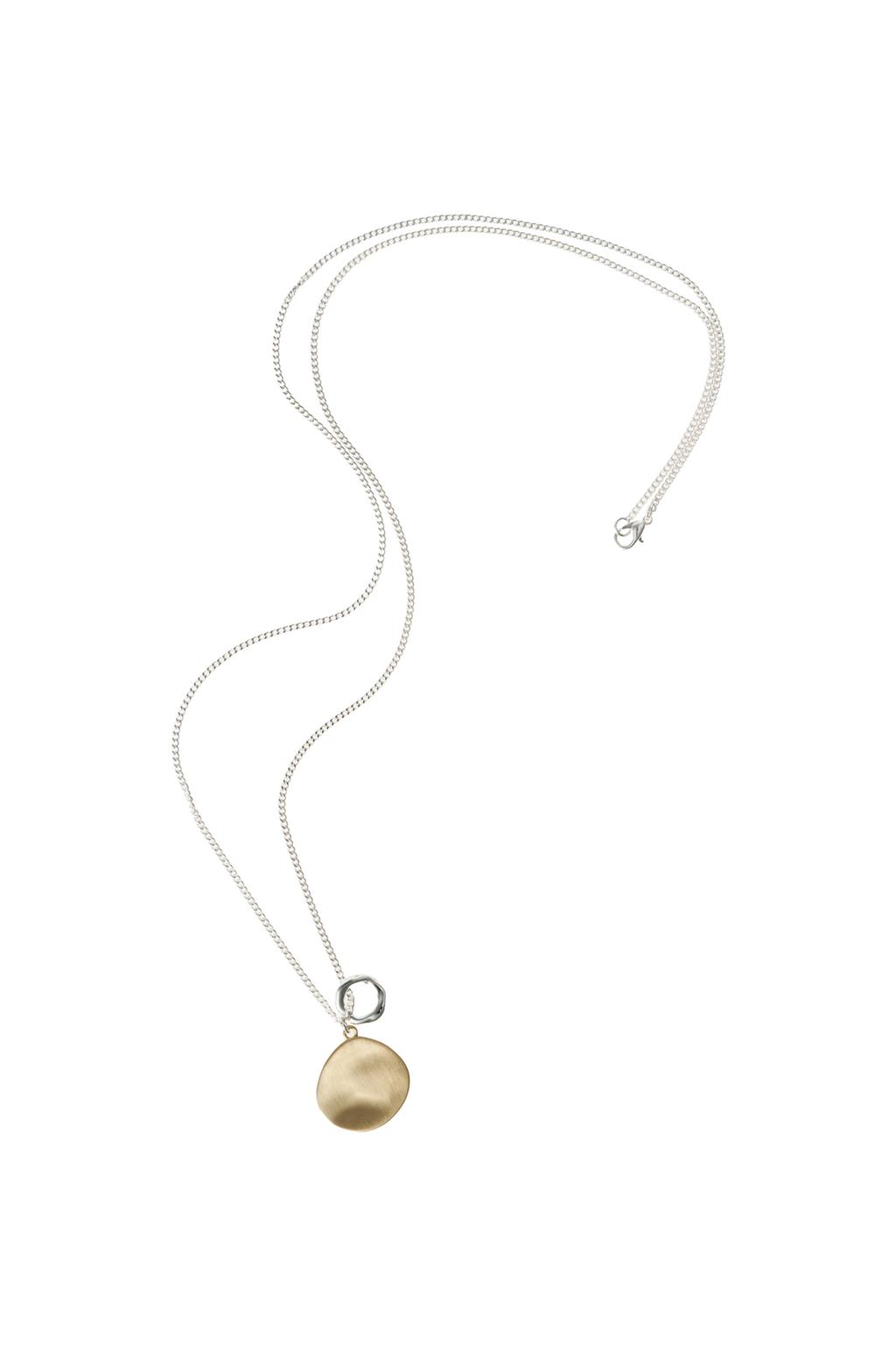 КОНТРАСТНОЕ КОЛЬЕ С ПОДВЕСКАМИ