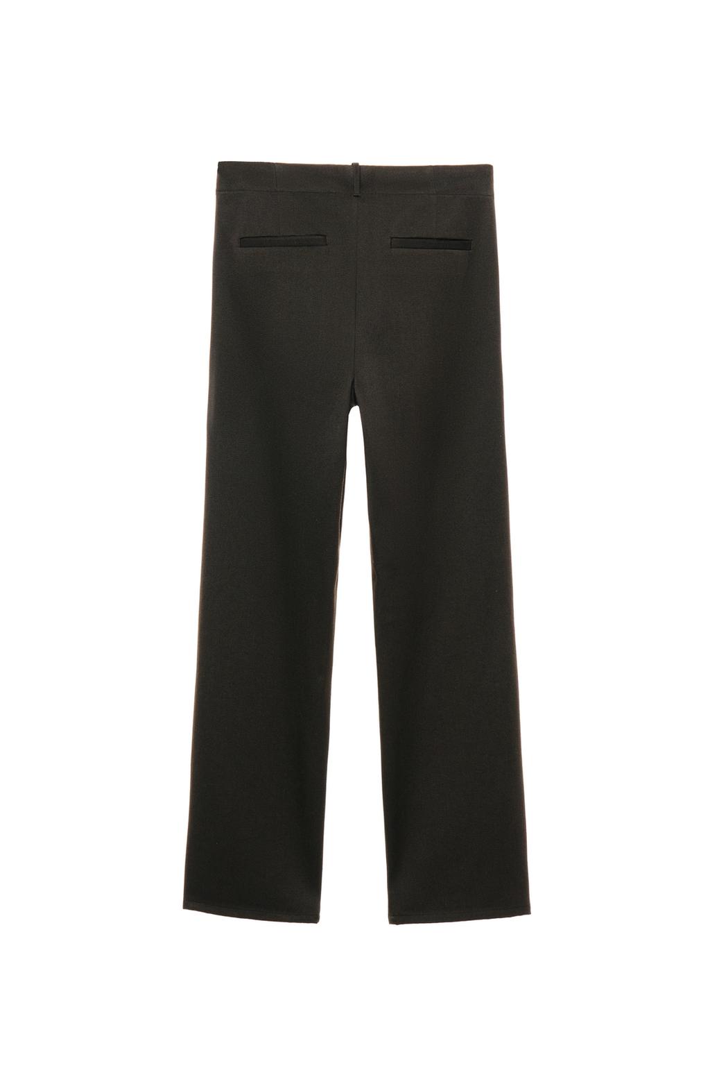 БРЮКИ ИЗ РЕЛЬЕФНОЙ ШЕРСТИ И ХЛОПКА