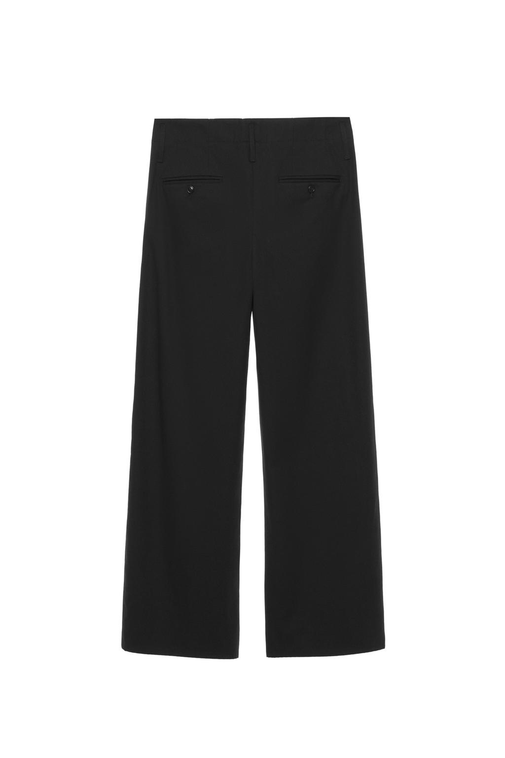 БРЮКИ СО СКЛАДКАМИ ИЗ ХЛОПКА И ВИСКОЗЫ