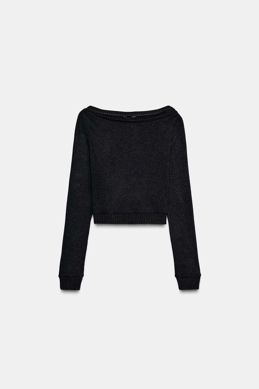 УКОРОЧЕННЫЙ ТОП ИЗ МЯГКОЙ ТКАНИ