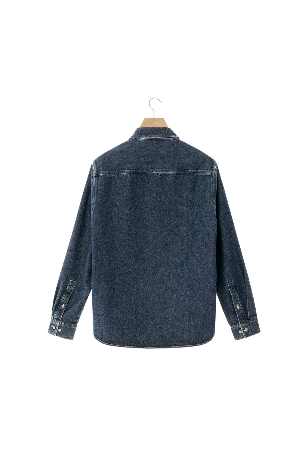 ДЖИНСОВАЯ РУБАШКА СВОБОДНОГО КРОЯ