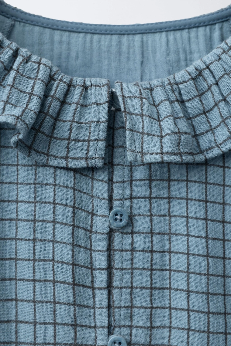 Платье в клетку с двойным воротником bensimon ® x zara