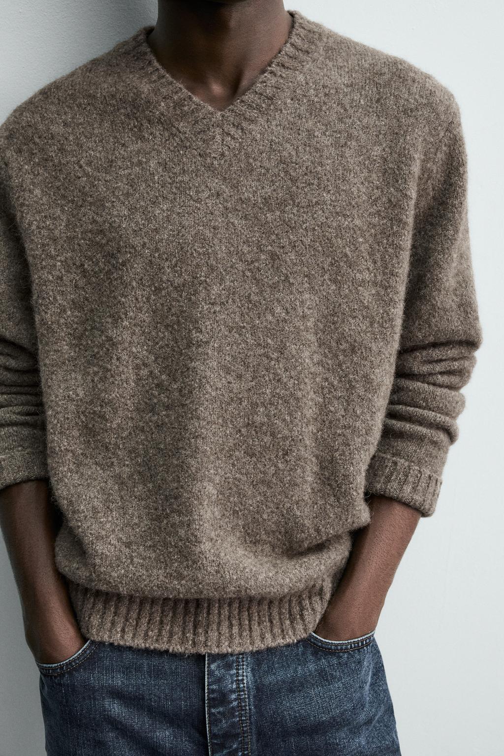 СВИТЕР С РЕЛЬЕФНЫМ УЗОРОМ И ШЕРСТЬЮ ЯКА
