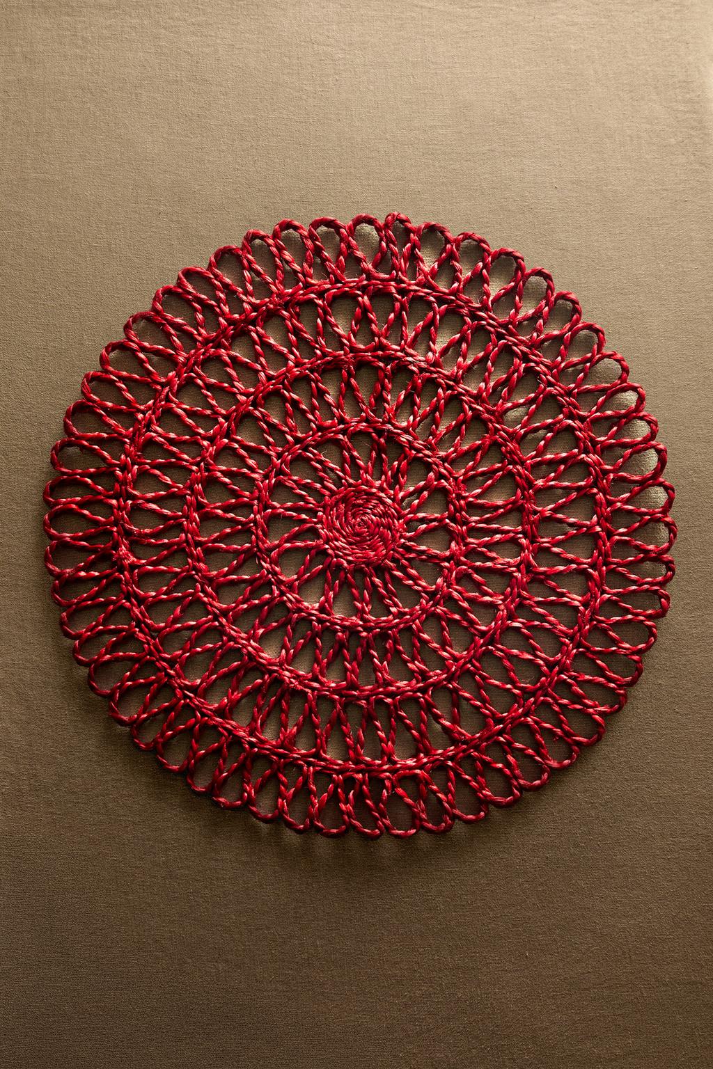 Плетеный новогодний подстилка