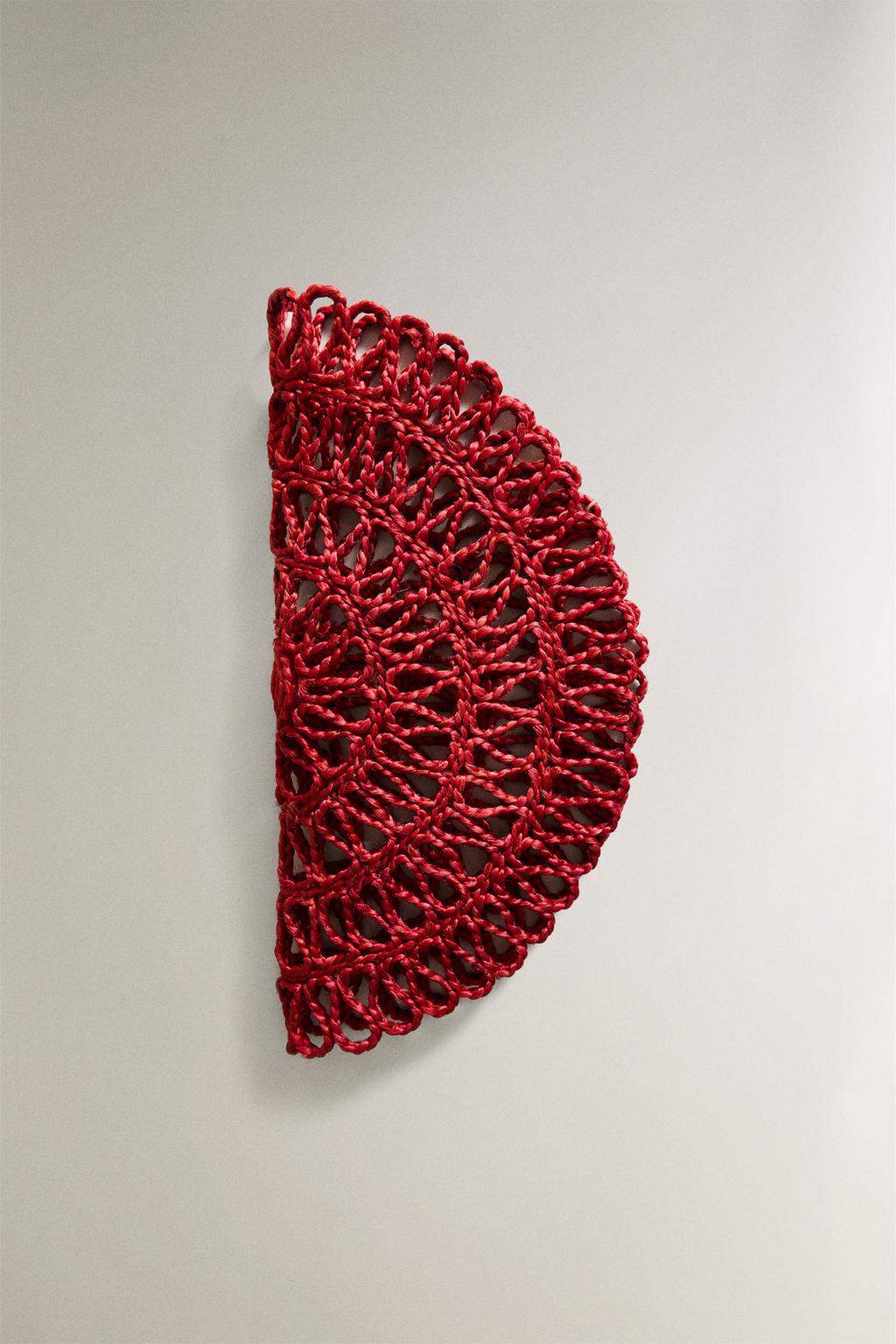 Плетеный новогодний подстилка