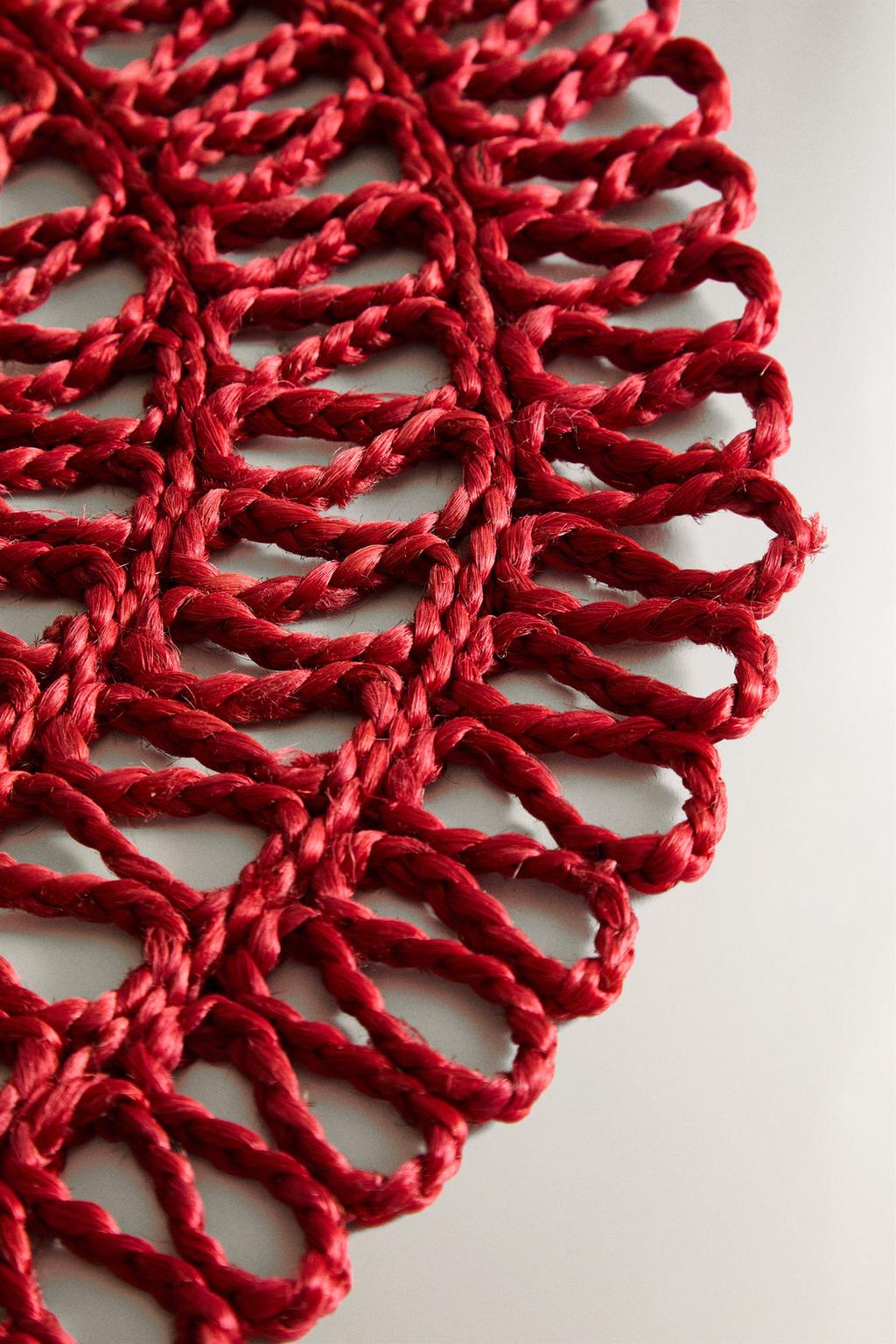 Плетеный новогодний подстилка