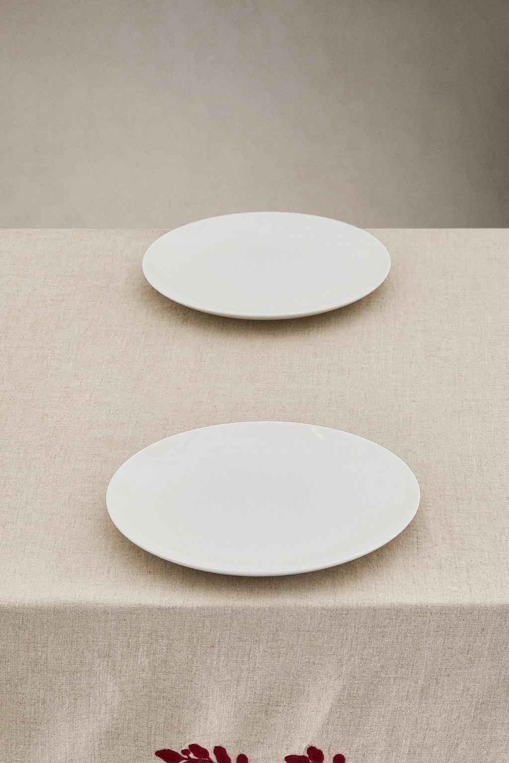 Льняная рождественская скатерть с красными листьями