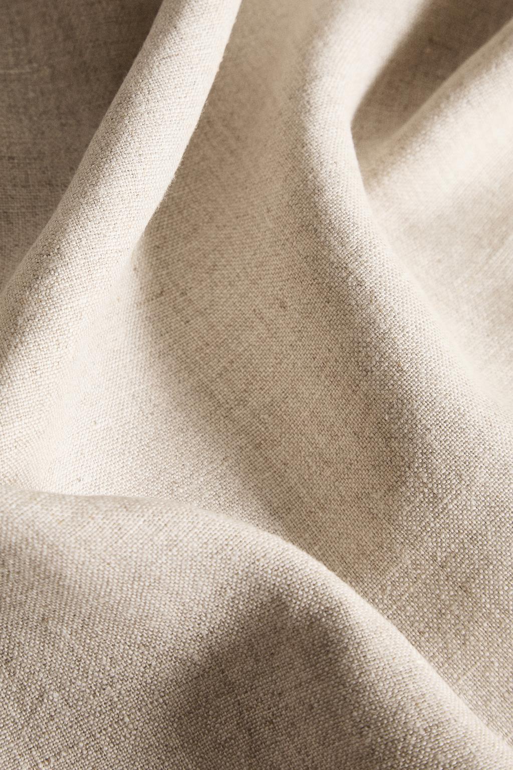 Набор льняных рождественских салфеток с красными листьями (набор из 2)