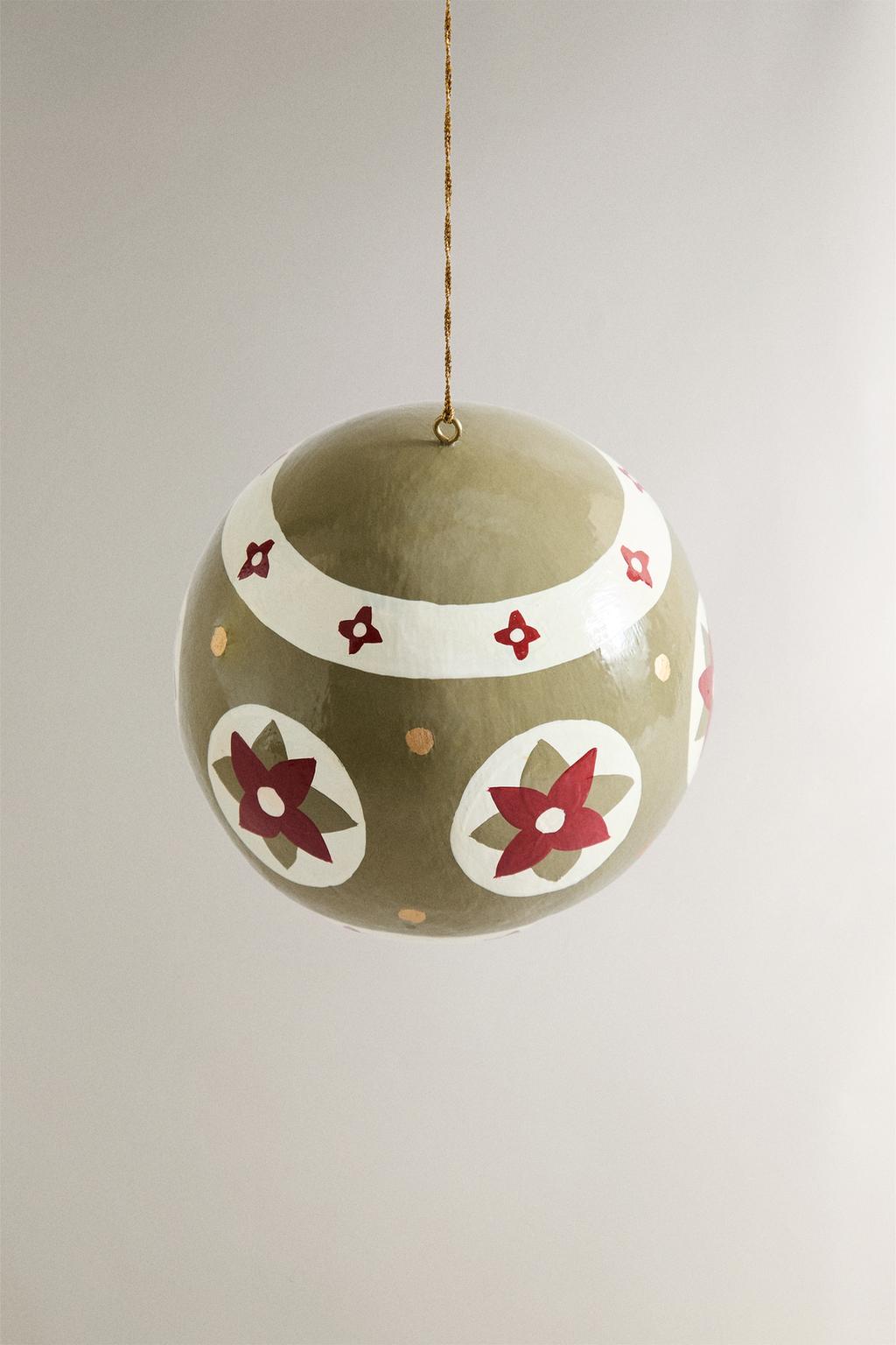 Рождественский шар из бумаги с звездным узором для елочного украшения