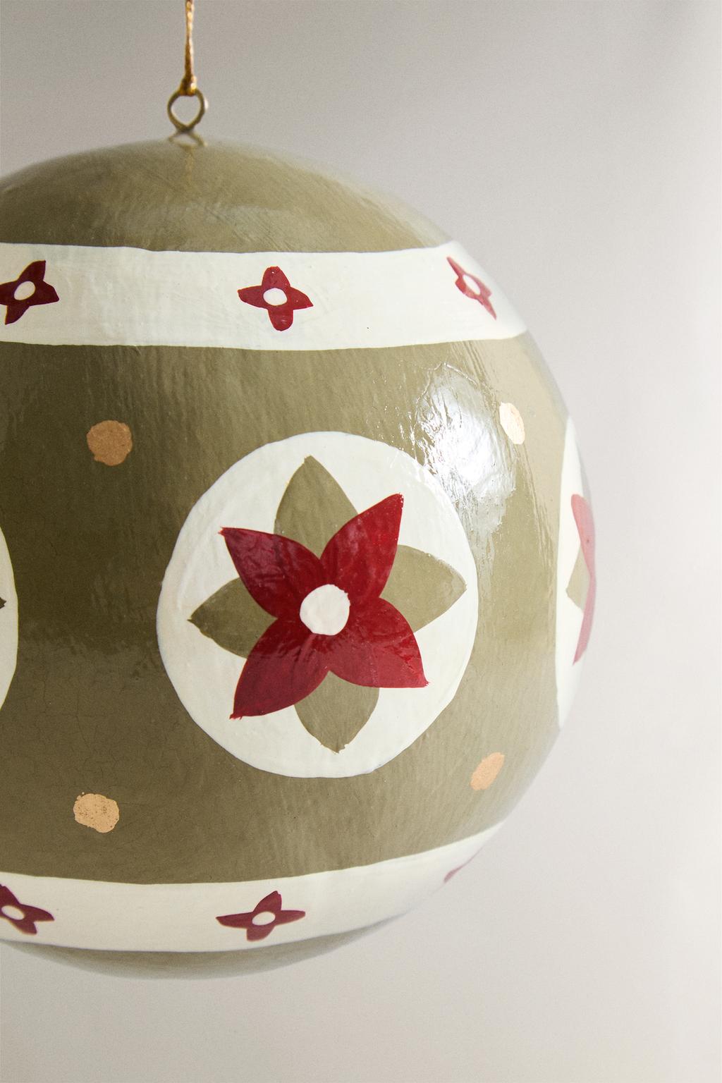 Рождественский шар из бумаги с звездным узором для елочного украшения