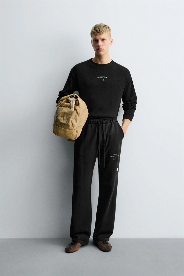 Футболка в клетку из структурного материала x zara