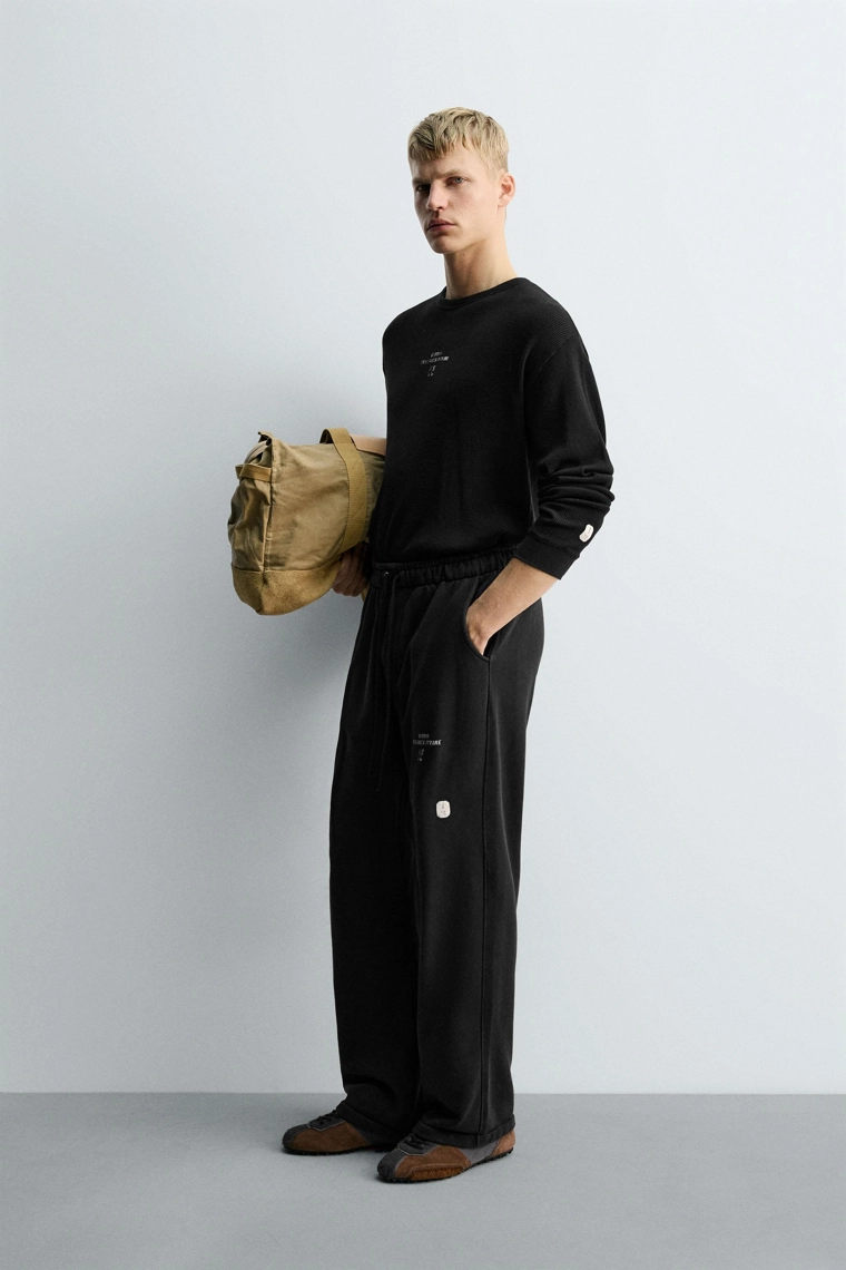 Футболка в клетку из структурного материала x zara